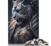 Rompecabezas del Legendario Guerrero Tigre, diversión Familiar, 100% cartón Reciclado, para niños y Adultos a Partir de 12 años, 1000 Piezas (26 x 38 cm)