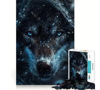 Rompecabezas del Lobo Misterioso de 1000 Piezas para Adultos Regalo Ideal para Jugar a la Mente, divertirse en compañía Diseño Impecable Sorpresa de cumpleaños (38x26cm)