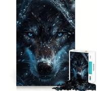 Rompecabezas del Lobo Misterioso para Adultos, 1000 Piezas, Juguete para Desarrollar la Habilidad Mental, Disfrutar del Montaje, Diseño, Regalo Encantador (38x52cm)