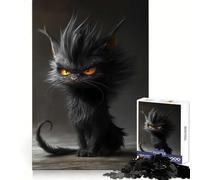 Rompecabezas del Meme del Gato Enojado, 1000 Piezas para Adolescentes, Ideal para Relajarse y Pasar un rato Agradable Navidad (50x75cm)