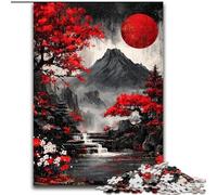 Rompecabezas del Misterioso Monte Fuji de 1000 Piezas para Adultos, desafío de Inteligencia Cerebral, Juguetes adictivos, Regalos de cumpleaños para Mayores de 14 años (26x38cm)