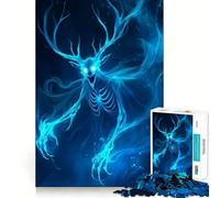Rompecabezas del Monstruo Wendigo 1000 Juego de Memoria Mental Manualidades de Corte de Alta precisión desafío Cerebral Interactivo para el hogar (38x52cm)