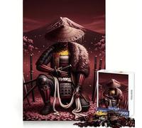 Rompecabezas del Monte Fuji con temática samurái para Adolescentes, 1000 Piezas, Juguete para ejercitar la Mente, Arte Relajante, (50x75cm)