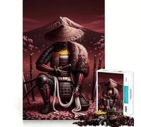 Rompecabezas del Monte Fuji con temática samurái para Adolescentes, 1000 Piezas, Juguete para ejercitar la Mente, Arte Relajante, (50x75cm)