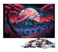 Rompecabezas del Monte Fuji de 1000 Piezas para Adultos, Rompecabezas difíciles, decoración del hogar, 50x75cm/19,68x29,52 Pulgadas.
