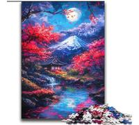 Rompecabezas del Monte Fuji, Japón, para Adultos, 2000 Piezas, Divertidos Juegos, decoración de Pared, cumpleaños y Navidad 70x100cm