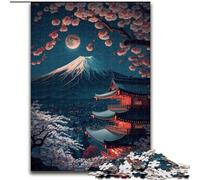 Rompecabezas del Monte Fuji para Adolescentes, 1000 Piezas, Juegos relajantes Que fomentan el Amor en Pareja, para Mayores de 14 años (50x75cm)