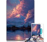 Rompecabezas del Monte Fuji para Adultos y adolescentesAyuda a ejercitar el cerebroJuguetes adictivos para Cultivar la pacienciaGran regalo38x26cm