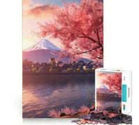 Rompecabezas del Monte Fuji Sereno, 1000 Piezas para Adultos, Juguete cognitivo, Divertido, para armar Juntos, Pieza de colección de Arte (50x75cm)