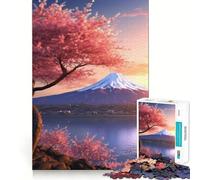 Rompecabezas del Monte Fuji Sereno de 1000 Piezas para Adolescentes, Juguete de lógica Mental, Escape Tranquilo, Arte de Bordes Finos, Coleccionable (50x75cm)