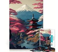 Rompecabezas del Monte Fuji Sereno de 1000 Piezas para Adolescentes, Juguete de lógica Mental, Escape Tranquilo, Arte de Bordes Finos, Coleccionable (50x75cm)