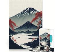 Rompecabezas del Monte Fuji Sereno de 1000 Piezas para Adultos Regalo Ideal para desarrollar la lógica Juguete para Disfrutar de un Corte preciso y un diseño Elegante (38x52cm)