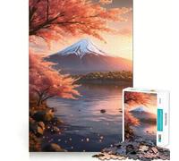 Rompecabezas del Monte Fuji Sereno de 1000 Piezas para Adultos Regalo Ideal para desarrollar la lógica Juguete para Disfrutar de un Corte preciso y un diseño Elegante (50x75cm)