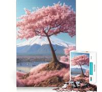 Rompecabezas del Monte Fuji Sereno para Adolescentes, 1000 Piezas, Wise Think Toy, Gentle Leisure, Tight Cut, Santa Wish List (38x26cm)