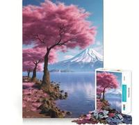 Rompecabezas del Monte Fuji Sereno para Adultos, 1000 Piezas, lógica Clara, Juguete, pasatiempo Tranquilo, Corte Perfecto, Regalo Elegante (38x52cm)