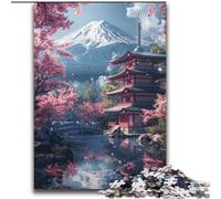 Rompecabezas del Monte Fuji y el Templo para Adultos y Adolescentes, 2000 Piezas, Juguete Educativo Intelectual descompresor, Juego Educativo para cumpleaños y Navidad (70x100cm)
