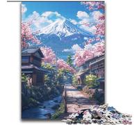 Rompecabezas del Monte Fuji y los Cerezos en Flor para Adultos, 2000 Piezas, Juego Educativo Familiar, Ideal para Decorar tu Escritorio (70x100cm)
