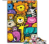 Rompecabezas del Mundo Animal para Adultos y Adolescentes, 2000 Piezas, Juguetes educativos para familias, con póster de emparejamiento y Hoja de Trivia (70x100cm)