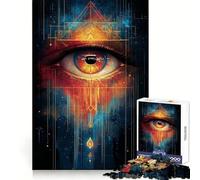 Rompecabezas del Ojo Que Todo lo Ve de 1000 Piezas para Adolescentes Un Juego de ingenio, Divertido y silencioso Bordes Lisos Regalo de cumpleaños (38x52cm)