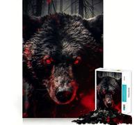 Rompecabezas del Oso Enojado para Adultos,1000 Piezas,Juego de Memoria,Corte Láser para un Encaje Perfecto, Aliviar el Estrés (38x52cm)