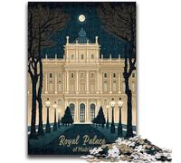 Rompecabezas del Palacio Real de Madrid para Adultos y Adolescentes,1000 Piezas,Juegos educativos,Juguetes de Bricolaje con póster a Juego y Hoja de Trivia para Mayores de 14 años,1000 Piezas