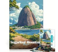 Rompecabezas del Pan de Azúcar de Brasil para Adultos, 1000 Piezas, Juguete para ejercitar la Mente, Divertido, Corte de precisión, 38x26cm