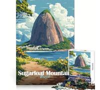 Rompecabezas del Pan de Azúcar de Brasil para Adultos, 1000 Piezas, Juguete para ejercitar la Mente, Divertido, Corte de precisión, 38x26cm