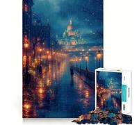 Rompecabezas del Panteón de París de 1000 Piezas para Adultos Regalos para Mejorar la Memoria y el Tiempo Libre Decoración de Pared con Corte preciso (50x75cm)