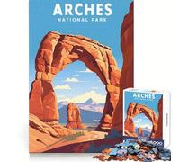 Rompecabezas del Parque Nacional Arches para Adolescentes, 1000 Piezas, para ejercitar la Mente, fácil relajación, Bordes Uniformes, Regalo Original (50x75cm)