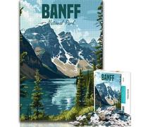 Rompecabezas del Parque Nacional Banff para Adultos, 1000 Piezas, Juego Familiar para aliviar el estrés, desafío difícil, Grandes Regalos y Juguetes, 38x26cm