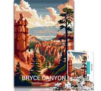 Rompecabezas del Parque Nacional Bryce Canyon para Adolescentes, Ideal como Juego Educativo y Regalo para Toda la Familia, 75x50cm