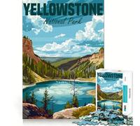 Rompecabezas del Parque Nacional de Yellowstone para Adolescentes,1000 Piezas,Juego para estimular la Mente,Piezas sin Rebabas,Corte Limpio,fácil de Aprender,diversión para Toda la Familia (50x75cm)