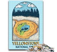 Rompecabezas del Parque Nacional de Yellowstone para Adultos, Ideal para aliviar el estrés, con Papá Noel (14 años), 1000 Piezas (50x75cm)