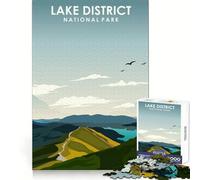 Rompecabezas del Parque Nacional del Distrito de los Lagos para Adolescentes,1000 Piezas,práctica de lógica,Escape Tranquilo,Bordes limpios,Bonito Regalo (38x26cm)