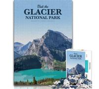 Rompecabezas del Parque Nacional Glaciar para Adolescentes, 1000 Piezas, desafiante, Pero Divertido y Divertido Regalo de cumpleaños, Arte Mural, 38x26cm