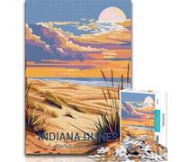 Rompecabezas del Parque Nacional Indiana Dunes para Adolescentes, 2000 Piezas, Ayuda a ejercitar el Cerebro, Juguetes adictivos para Cultivar la Paciencia, Apto para Parejas,70x100cm