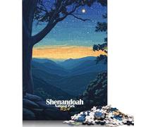 Rompecabezas del Parque Nacional Shenandoah, Juego Familiar desafiante, 100% cartón Reciclado, Ideal para Adultos y niños, Regalo de cumpleaños, 1000 Piezas (75 x 50 cm)