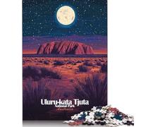 Rompecabezas del Parque Nacional Uluru-Kata Tjuta, Tablero Rectangular de cartón 100% Reciclado, Ideal para Adultos y niños, 1000 Piezas (38 x 26 cm)