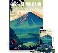 Rompecabezas del Parque Nacional Volcán Arenal para Adolescentes, 1000 Piezas, para desarrollar la Capacidad de razonamiento, Entretenimiento Casual, Bordes limpios, (38x26cm)