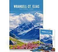 Rompecabezas del Parque Nacional Wrangell St Elias para Adolescentes, 1000 Piezas, Entrenamiento Inteligente, Ocio Consciente, Corte Impecable, Regalo Original (38x52cm)