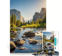 Rompecabezas del Parque Nacional Yosemite de 1000 Piezas Ejercicio Mental Divertido Piezas de Ajuste preciso Una Forma entretenida de Pasar el Tiempo Libre (38x52cm)