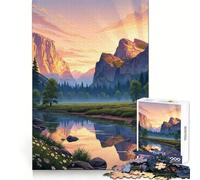 Rompecabezas del Parque Nacional Yosemite para Adolescentes, 1000 Piezas, para ejercitar la Mente, para Momentos de Ocio Divertidos, con Sistema de Encaje Firme, Regalo de Temporada (50x75cm)