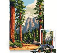 Rompecabezas del Parque Nacional Yosemite para Adolescentes, 1000 Piezas, para ejercitar la Mente, para Momentos de Ocio Divertidos, con Sistema de Encaje Firme, Regalo de Temporada (50x75cm)