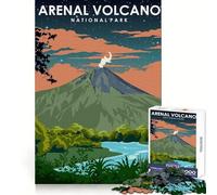 Rompecabezas del Parque Volcán Arenal para Adolescentes, 1000 Piezas, destreza Mental, Entretenimiento Relajante, Corte Premium, Regalo Divertido (38x52cm)