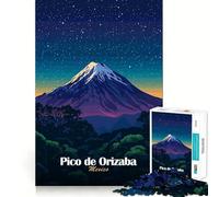 Rompecabezas del Pico de Orizaba de 1000 Piezas para Adolescentes Juguete para ejercitar la Mente Tiempo de relajación Arte para armar Regalo de Temporada (50x75cm)