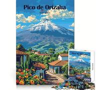 Rompecabezas del Pico de Orizaba de 1000 Piezas para Adolescentes Juguete para ejercitar la Mente Tiempo de relajación Arte para armar Regalo de Temporada (38x26cm)