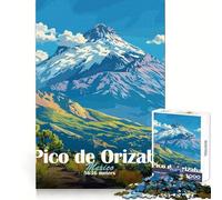 Rompecabezas del Pico de Orizaba de 1000 Piezas para Adolescentes Mejora la Memoria, relájate, Tiempo Libre, Borde preciso, Regalo Creativo (38x52cm)