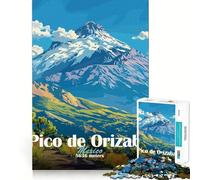Rompecabezas del Pico de Orizaba de 1000 Piezas para Adolescentes Mejora la Memoria, relájate, Tiempo Libre, Borde preciso, Regalo Creativo (38x52cm)