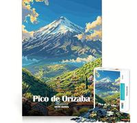 Rompecabezas del Pico de Orizaba de 1000 Piezas para Adolescentes Mejora la Memoria, relájate, Tiempo Libre, Borde preciso, Regalo Creativo (50x75cm)