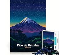 Rompecabezas del Pico de Orizaba para Adolescentes, 1000 Piezas Refuerza la Memoria Pasatiempo Tranquilo Regalo Festivo (38x52cm)